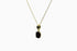 Divya दिव्या | Onyx | Halskette | 18K Vermeil Vergoldung